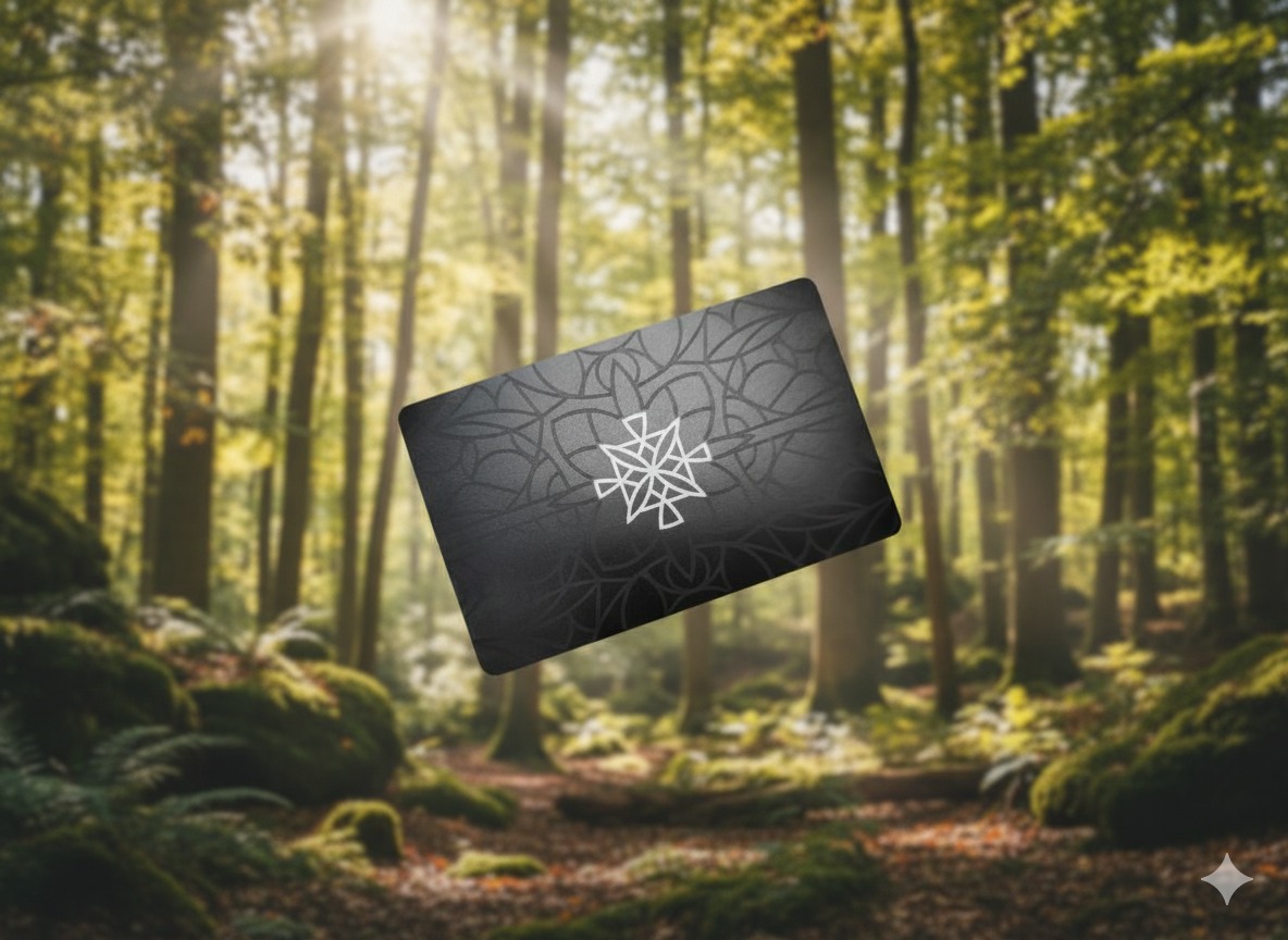 Offline Card con diseño geométrico